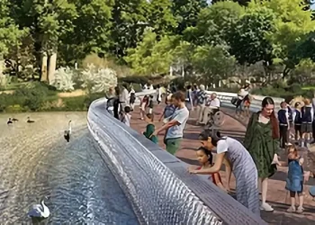 Foster and Partners wins competition to design the national memorial to Queen Elizabeth II in St James' Park. Photo by the Cabinet Office.