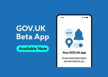 GovUK App launched. Artwork by DSIT.