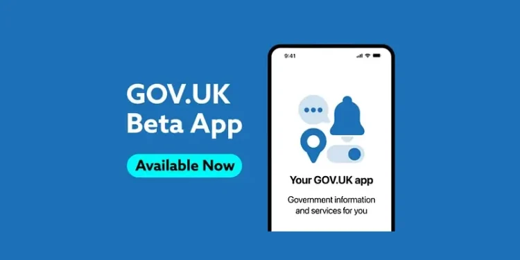 GovUK App launched. Artwork by DSIT.