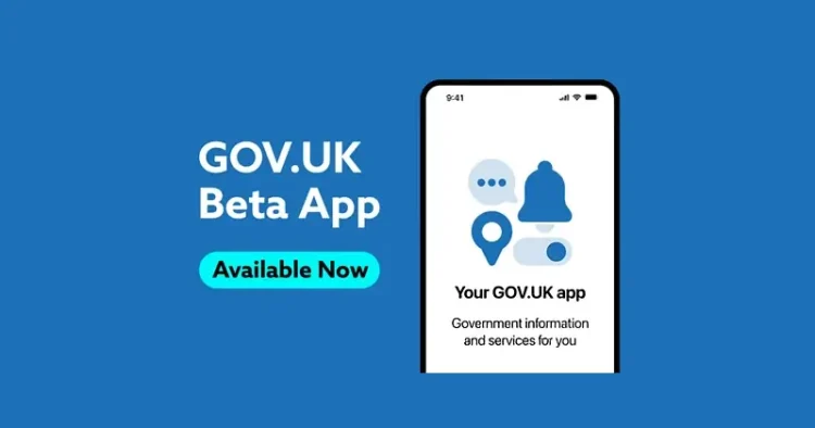 GovUK App launched. Artwork by DSIT.