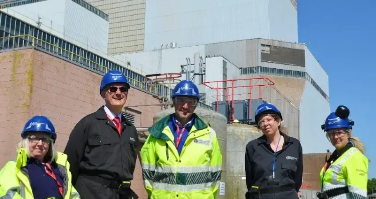 Hinkley Point B’s advanced gas cooled reactors stopped generating power after 46 years in August 2022. Photo by the Environment Agency.