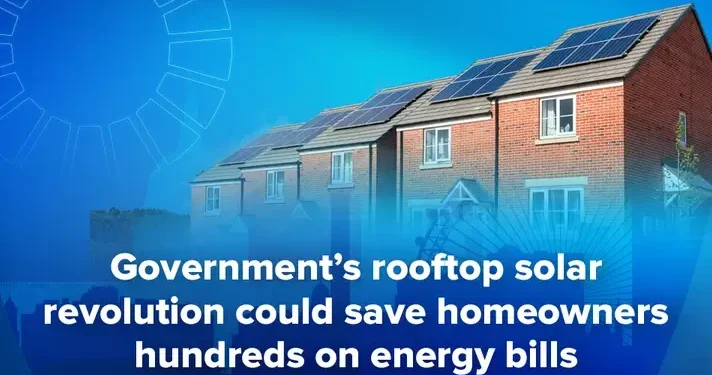 Homeowners could save around £500 from the government’s drive for solar power on rooftops. Artwork by the Department of Energy.