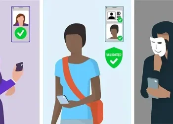 Remote identity validation technology. Artwork by the DHS.
