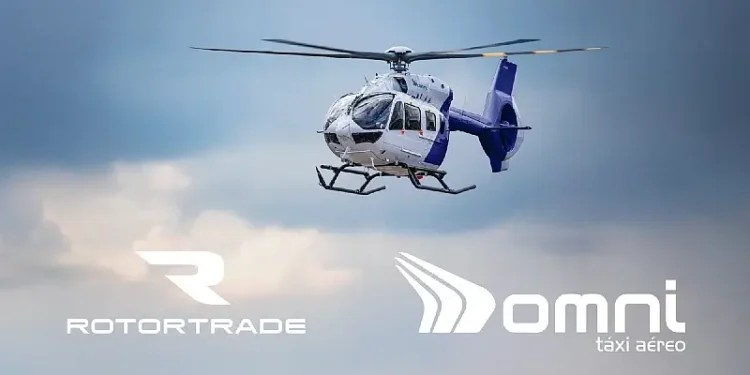 Rotortrade delivers two Airbus H145D3 multirole helicopters to Omni Taxi Aéreo. Photo by RotorTrade.