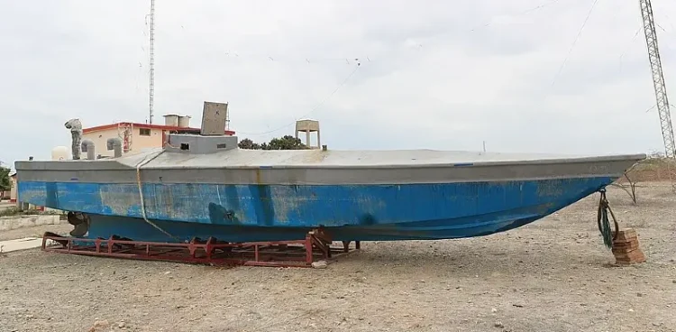 South American Narco-submarine. Photo by Ministerio de Defensa del Perú.