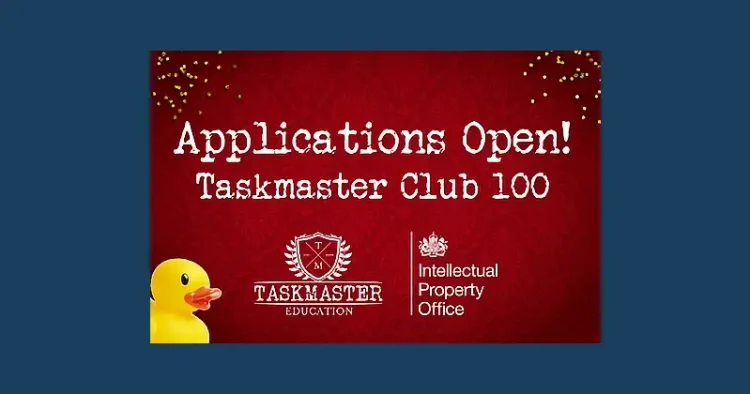 Taskmaster Club 100 applications open. Artwork by the IPO.
