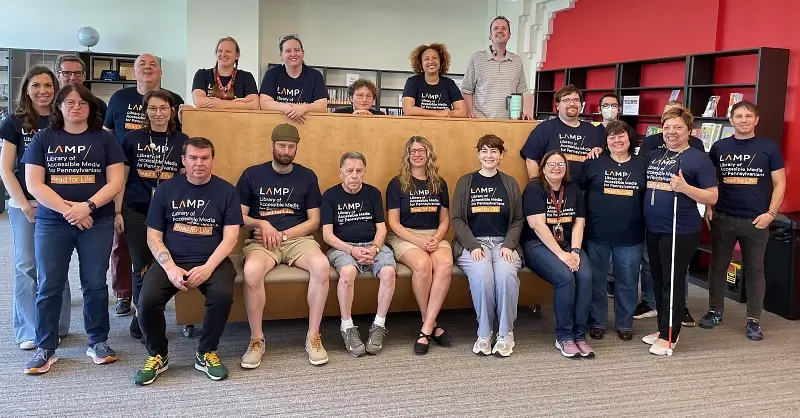 The staff of the Library of Accessible Media for Pennsylvanians in Pittsburgh, PA. Photo by the Library of Congress.