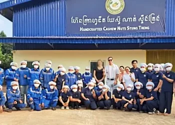 Cashew Nuts factory in Asia. Photo by the British Embassy Phnom Penh.