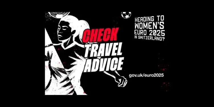Euro 2025 kicking off tomorrow. Check Travel Advice. Artwork by the Foreign Office.