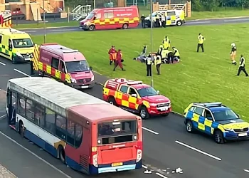 Exercise Merlin multi-agency simulation. Photo by the Civil Nuclear Constabulary.