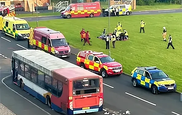 Exercise Merlin multi-agency simulation. Photo by the Civil Nuclear Constabulary.
