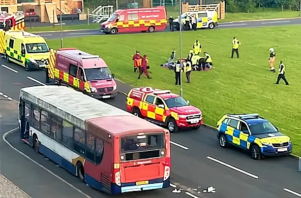 Exercise Merlin multi-agency simulation. Photo by the Civil Nuclear Constabulary.