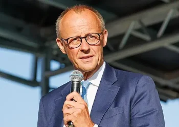 German Chancellor Friedrich Merz. Photo by by Steffen Prößdorf.