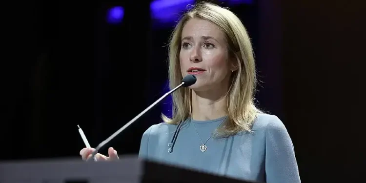 Kaja Kallas - EU - Speaking. Photo by Estonian Presidency.