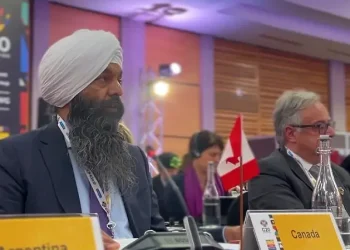 Randeep S. Sarai in the G20 South Africa. Photo by the Canadian Government.