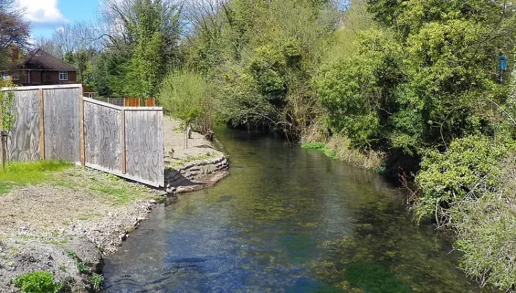 River Wye, Wooburn Green. Photo by Peter O'Connor.