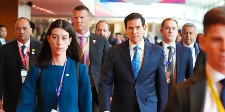 Rubio at the 15th annual East Asia Summit Foreign Ministers’ Meeting. Photo by Marco Rubio.