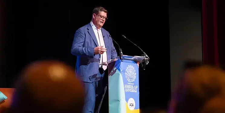 Sir Martyn Oliver speaking at the Festival of Education 2025. Photo by Ofsted.