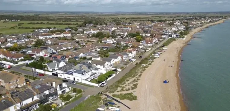 The 8.5km frontage of Pevensey Bay is back under Environment Agency management. Photo by the DEFRA.