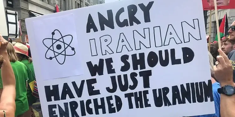 Angry Iranian. Photo by Steve Bowbrick.