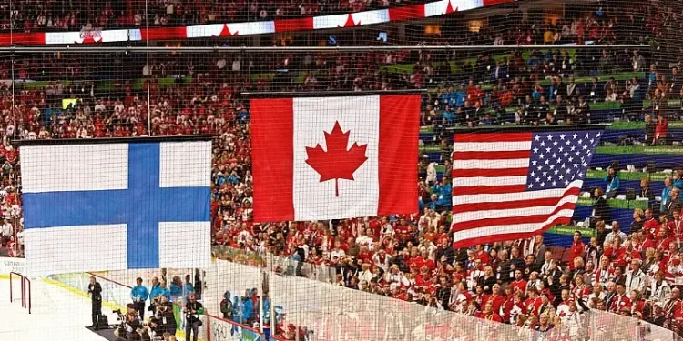 Canada and Finland flags. Photo by S. Yume.