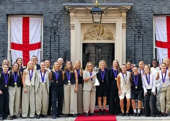 Downing Street reception 28 July 2025 England women's football team. Photo by Alecsandra Dragoi.