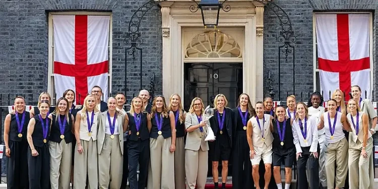 Downing Street reception 28 July 2025 England women's football team. Photo by Alecsandra Dragoi.