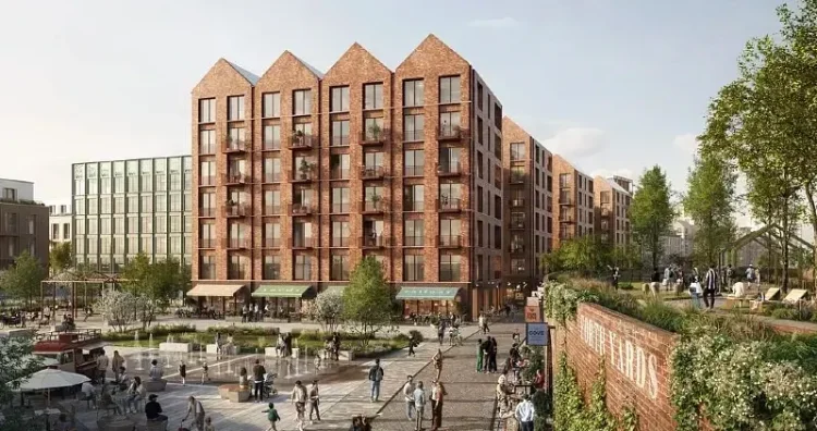 Quayside West at Forth Yards. Photo by Newcastle City Council.