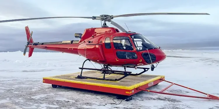 Rotortrade Delivers AS350 B3+ utility helicopter. Photo by Rotortrade.