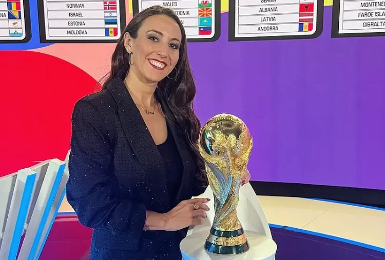 Semra Hunter hosts the FIFA World Cup 2026 UEFA Preliminary Draw in Switzerland. Photo by TravelQueen11.