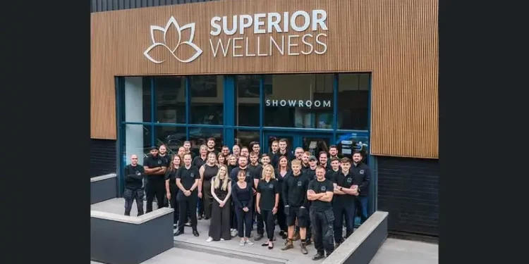 Superior Wellness hot tubs and swim spas financed. Photo by UK Export Finance.