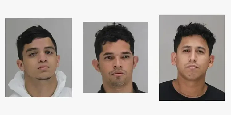 Three criminal illegal aliens from Venezuela arrested. Photos by ICE.