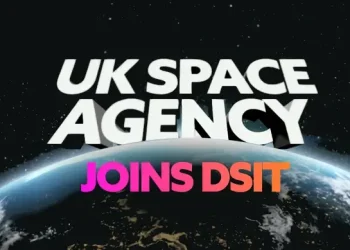 UK Space Agency Joins DSIT. Artwork by Department for Science, Innovation and Technology.