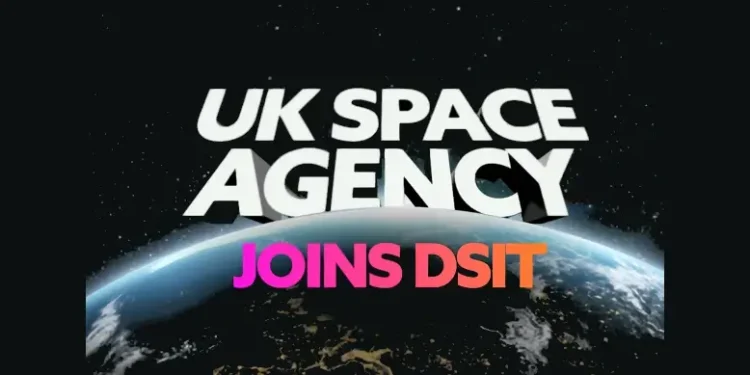 UK Space Agency Joins DSIT. Artwork by Department for Science, Innovation and Technology.