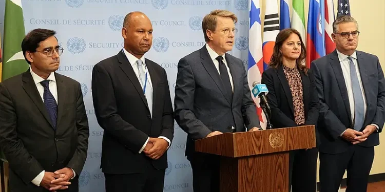 United Kingdom, Denmark, France, Greece and Slovenia condemn Israel in UN. Photo by the Foreign Office.