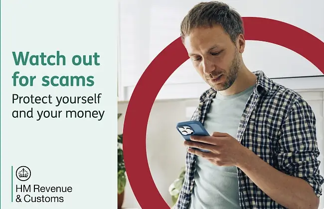 Watch out for refund scams. Artwork by HMRC.