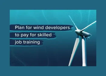 Wind developers training. Photo by Department for Energy Security and Net Zero.