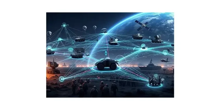 Building the Digital Targeting Web. Artwork by DSTL.