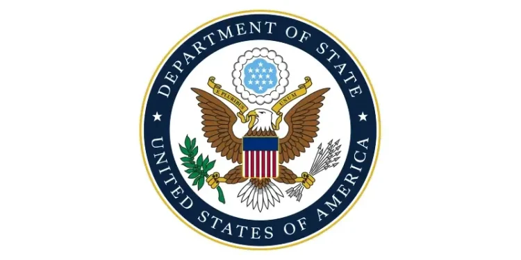 Department of State logo. Artwork by the DoS.