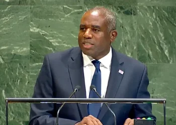 The Rt Hon David Lammy, Lord Chancellor and Secretary of State for Justice and Deputy Prime Minister, at the UN General Assembly General Debate of the 80th Session. Photo by the UK Government.