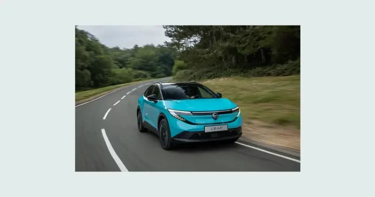EV Nissan LEAF qualifies for £3750 discount. Photo by the DOT.