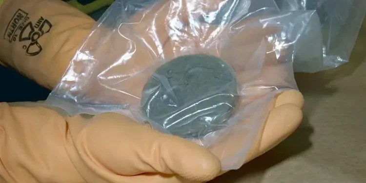 Plutonium Puck. Photo by Savannah River Site.
