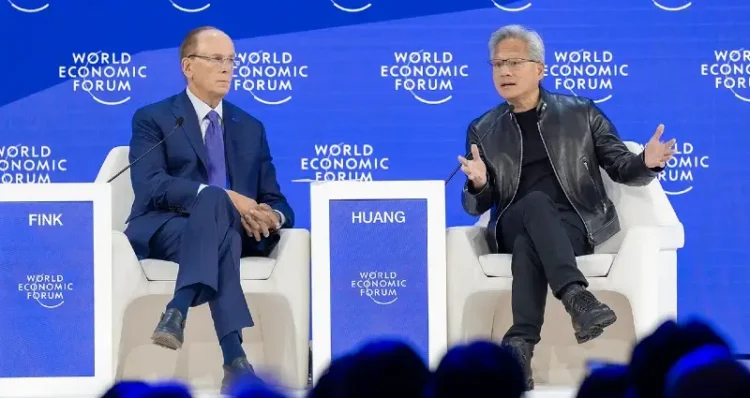 Davos fireside chat. Photo by World Economic Forum.