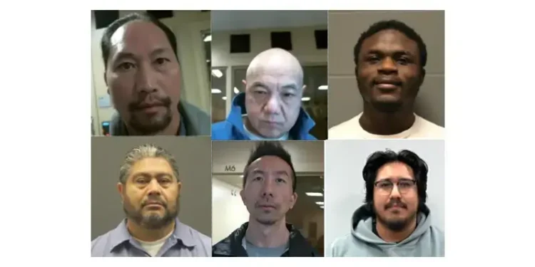ICE recent arrests. Photos by Ice.