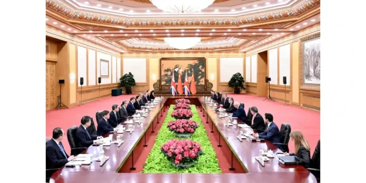 President Xi Jinping Meets with U.K. Prime Minister Keir Starmer. Photo by Chinese Ministry of Foreign Affairs