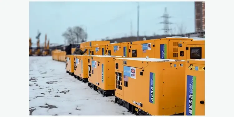 British Generators destined for Ukraine. Photo by UNICEF.