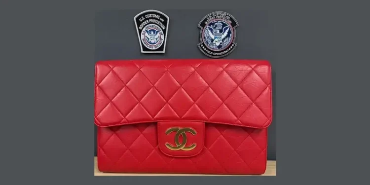 CBP officers in Pittsburgh seized counterfeit designer handbags, jewelry, and scarves seized from a shipment originating in China. Photo by the CBP