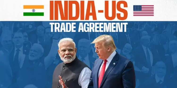 India-US Trade Agreement. Photo and artwork by the Ministry of Commerce and Industry.