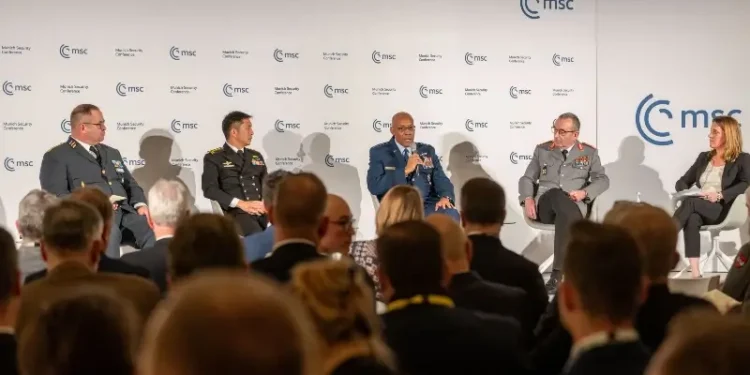 Military discussion at the conference in 2025. Photo by The Munich Security Conference.