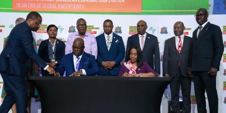 Official signing of the financing agreement. Photo by Afreximbank.